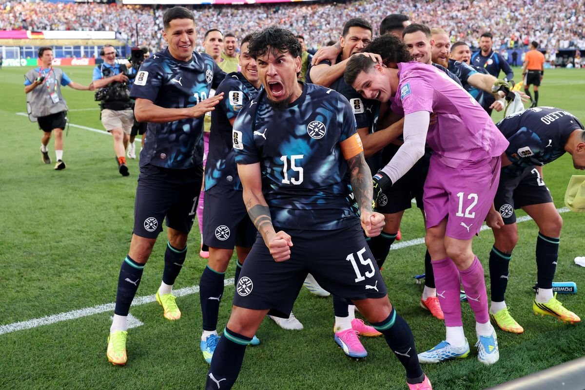 A Alemanha foi eliminada da Copa do Mundo depois de perder para o Paraguai nos pênaltis nas oitavas de final