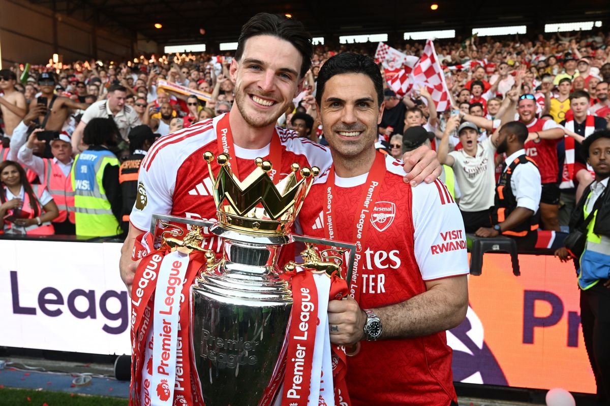 Declan Rice envia pedido de transferência de Marcus Rashford Arsenal para Mikel Arteta