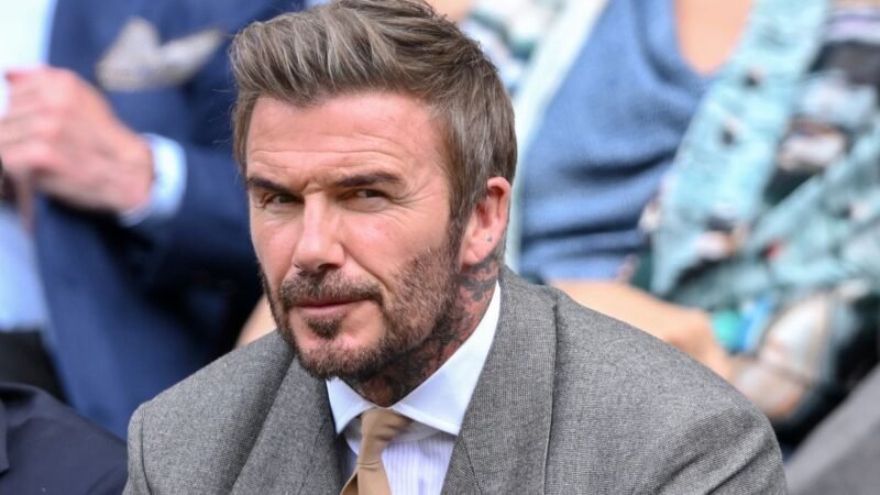 David Beckham parou um convidado no Wimbledon Royal Box para um pedido pessoal