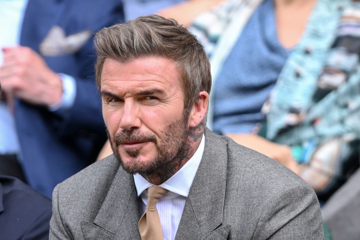 David Beckham parou um convidado no Wimbledon Royal Box para um pedido pessoal