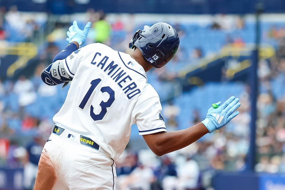 Junior Caminero leva Tampa Bay Rays de volta ao primeiro lugar