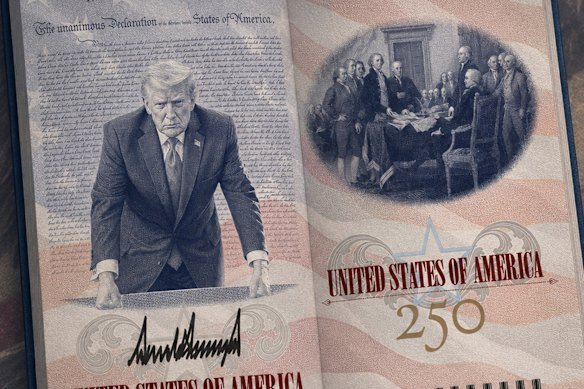 Donald Trump revela design atualizado de passaporte com seu retrato para o 250º aniversário