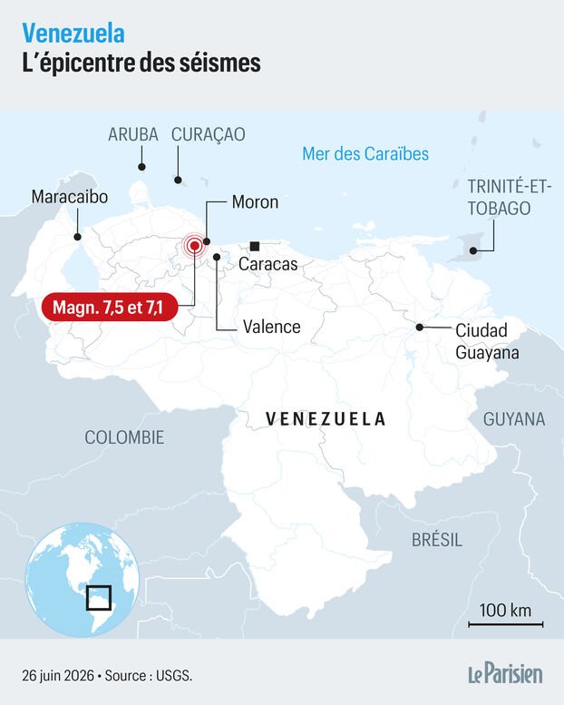 ‘Tudo começou a tremer’: Dois poderosos terremotos abalaram Caracas, Venezuela, matando pelo menos 188 pessoas e ferindo mais de 1.500.