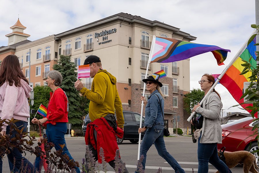 Um mar de arco-íris: comemorando 100 fortes chuvas em Idaho cai com orgulho