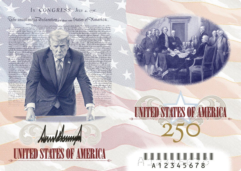 A imagem de Trump aparece em um novo passaporte dos EUA de edição limitada