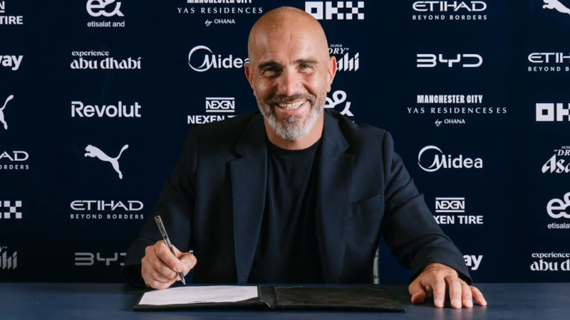 Enzo Maresca foi nomeado técnico do Manchester City após a saída de Pep Guardiola
