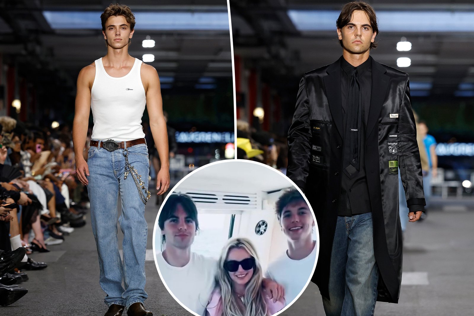 Filhos de Britney Spears fazem estreia na Paris Fashion Week