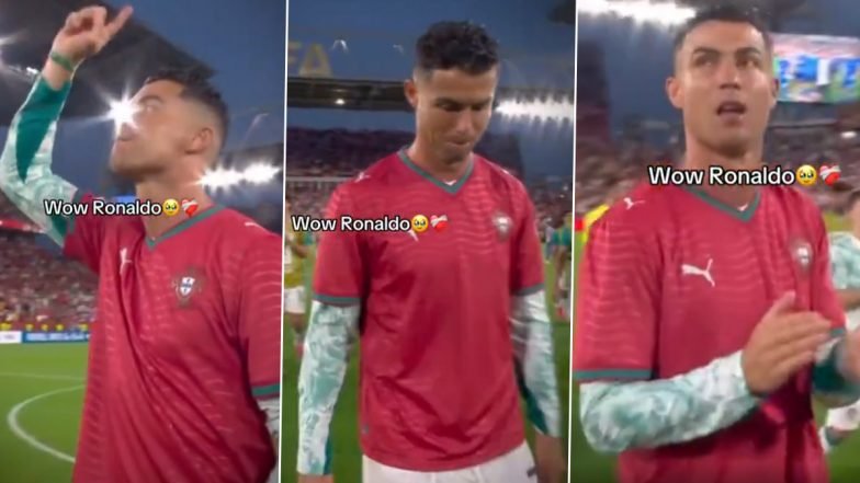 Cristiano Ronaldo, com lágrimas nos olhos, presta homenagem a Diogo Jota após a vitória de Portugal na Copa do Mundo FIFA de 2026 sobre a Croácia (assista ao vídeo)