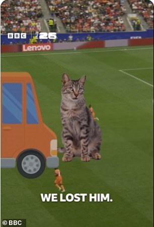 O comentarista da BBC atrapalha os comentários da Copa do Mundo com uma história bizarra sobre seu gato e seu misterioso desaparecimento