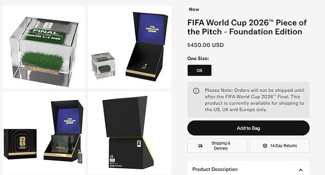 O governador de Nova Jersey irritou-se com a última captura de dinheiro da FIFA, enquanto os dirigentes da Copa do Mundo tentavam vender US$ 11 milhões em grama MetLife aos torcedores.