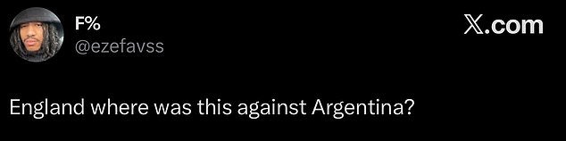 ‘Onde eles estavam contra a Argentina?!’: A França exige saber por que a cobrança de falta dos Três Leões colocou a França na espada poucos dias após o confronto da semifinal.