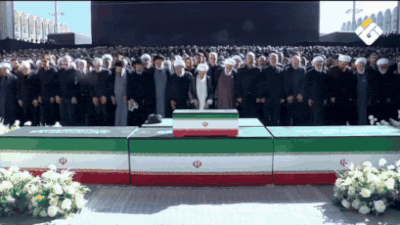 Funeral de Ali Khamenei: cânticos, lágrimas e orações: Multidões se reúnem em Teerã para a cerimônia fúnebre de Ali Khamenei – assista