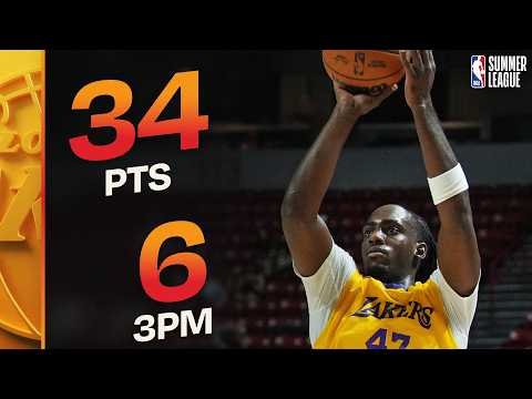 Arthur Kaluma, do Lakers, marcou 34 pontos em uma atuação espetacular