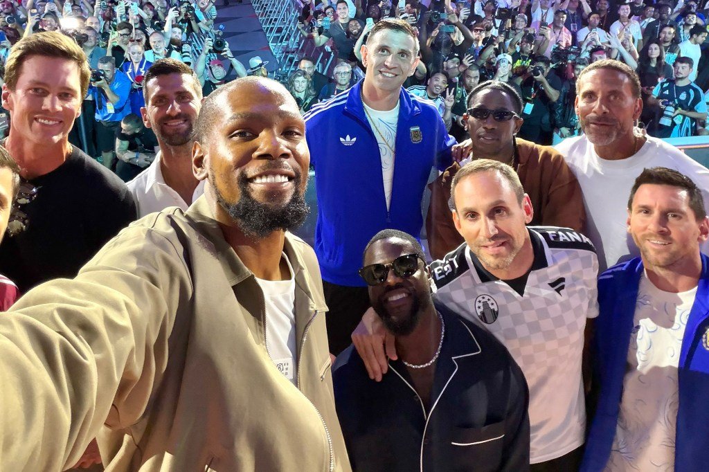 Kevin Durant insulta Lionel Messi da Argentina no Fanatics Fest