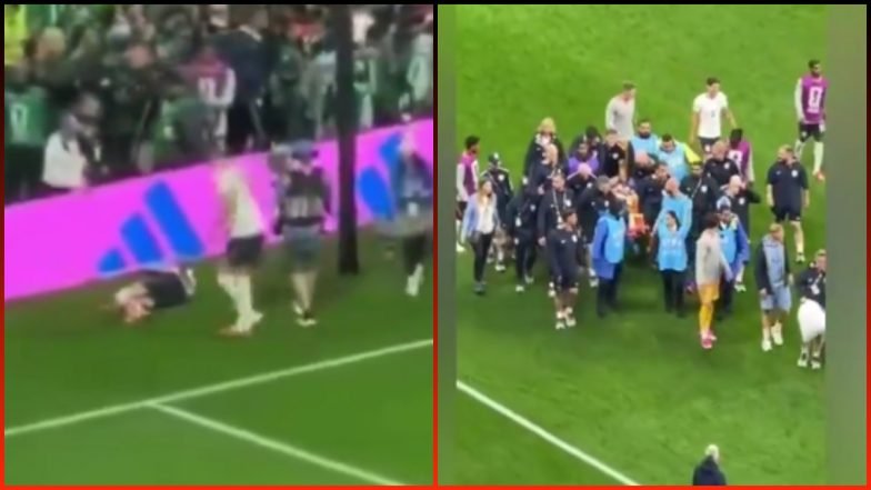 Vídeo da lesão de Jordan Henderson: Veja como o jogador da Inglaterra machucou o braço ao comemorar a vitória na Copa do Mundo sobre o México