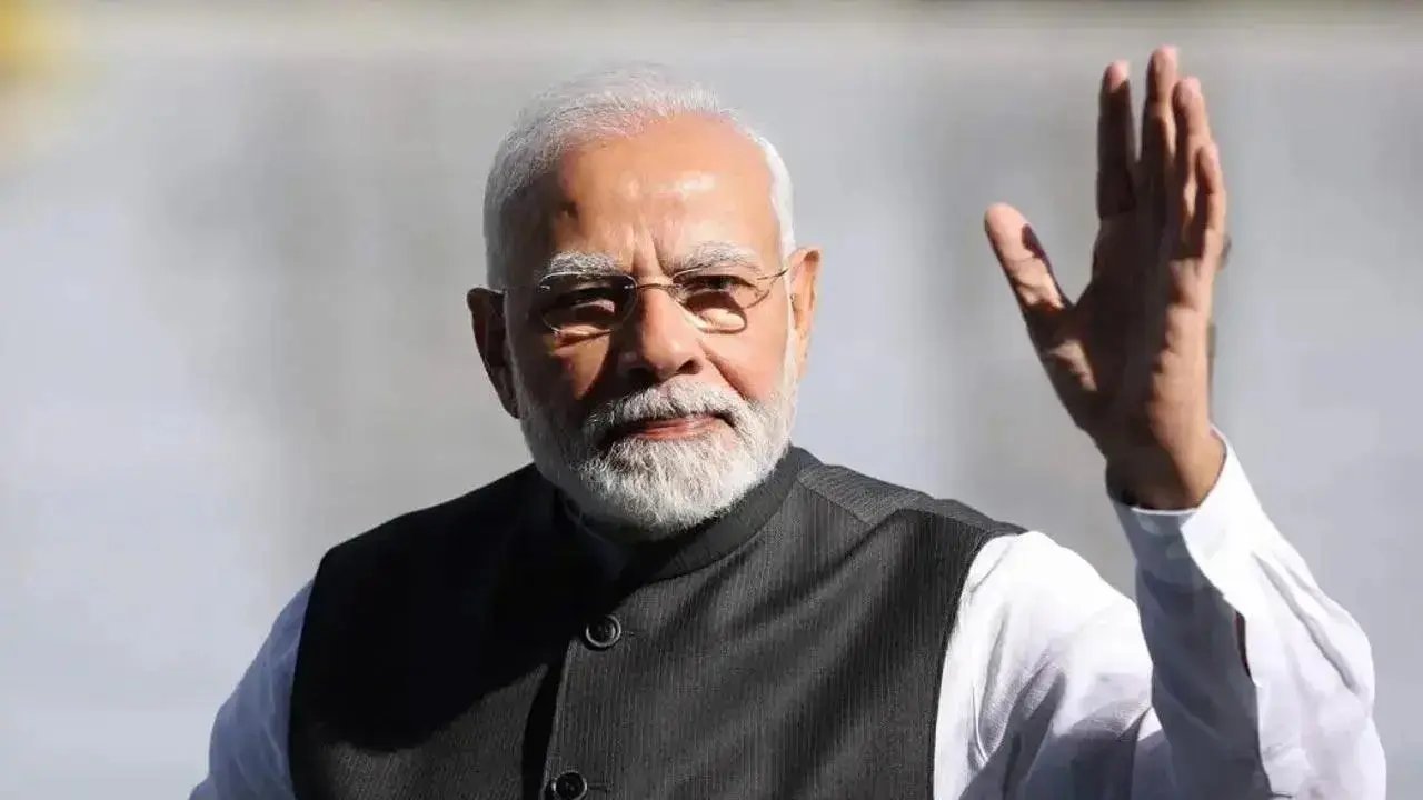 PM Modi e Anthony Albanese conversam em Melbourne