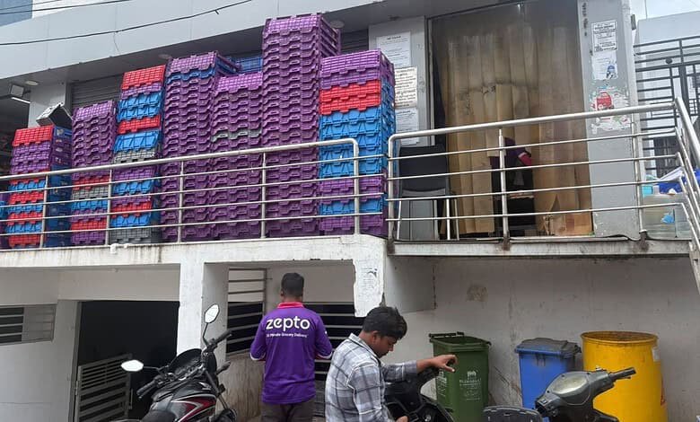 O local da Zepto em Narsingi foi invadido, a quinta inspeção em 3 semanas
