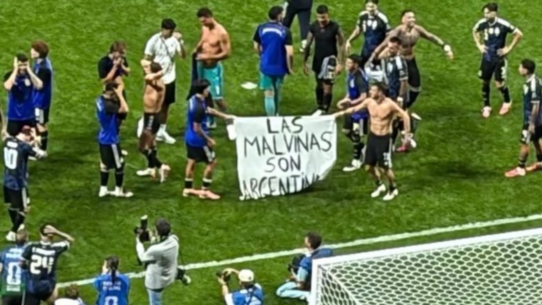 Jogadores argentinos enfrentam sanções da FIFA após exibirem a bandeira ‘Las Malvinas Son Argentinas’ após vitória nas semifinais da Copa do Mundo sobre a Inglaterra