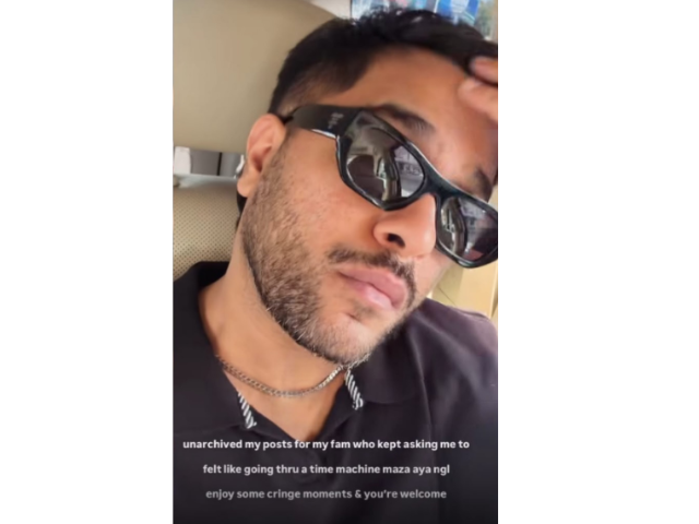 Asim Azhar desarquiva uma postagem antiga do Instagram com Hania Aamir