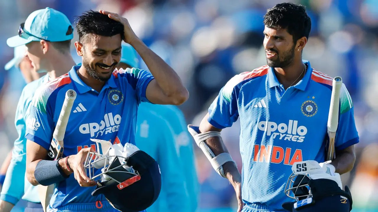 Patel, os cinquenta de Sundar ajudam o time da Índia a vencer a Inglaterra em seis saldos