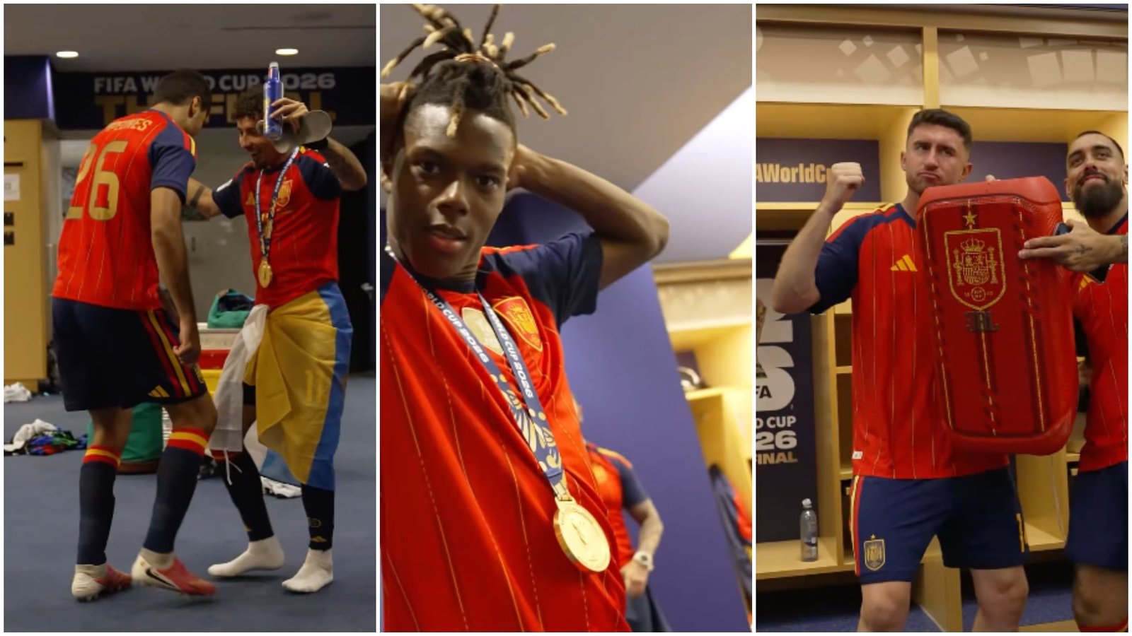 Federação não divulga imagens publicadas da comemoração da seleção no vestiário após a Copa do Mundo