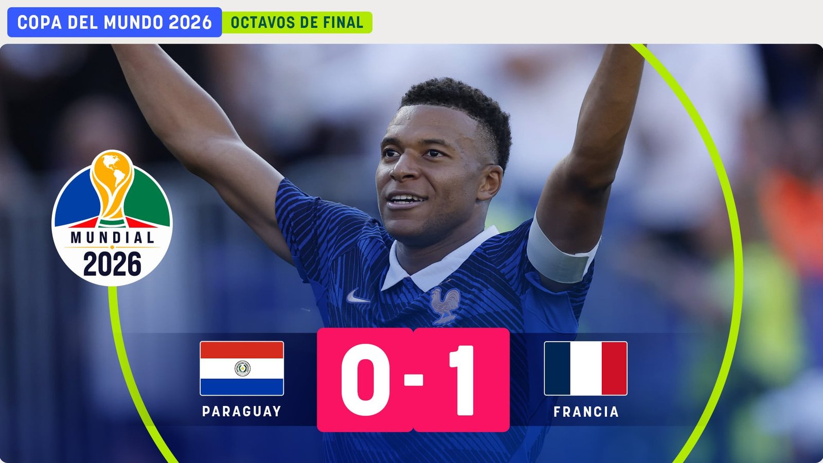 Mbappé quebra o bloqueio no Paraguai
