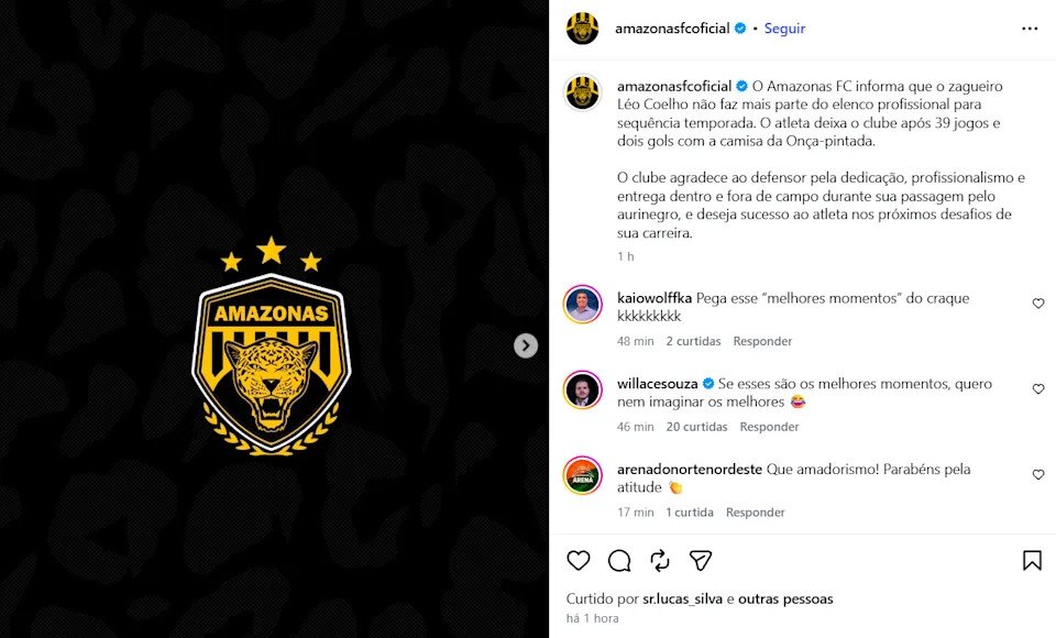 🤯 Clube brasileiro rescinde contrato de zagueiro e posta vídeo de momentos constrangedores