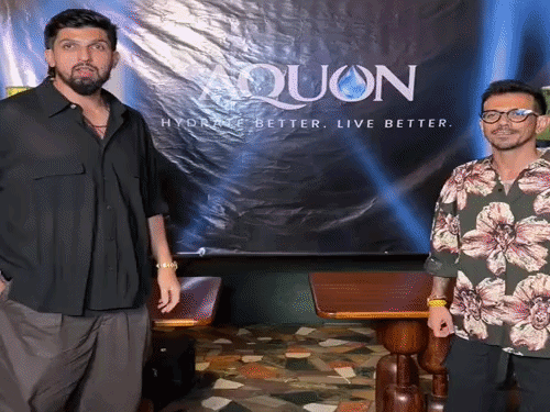 Chahal & Ishant lançam bebida energética Aquon em Gurugram