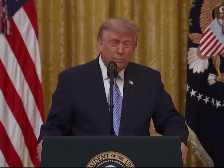 O anúncio de Donald Trump na Casa Branca