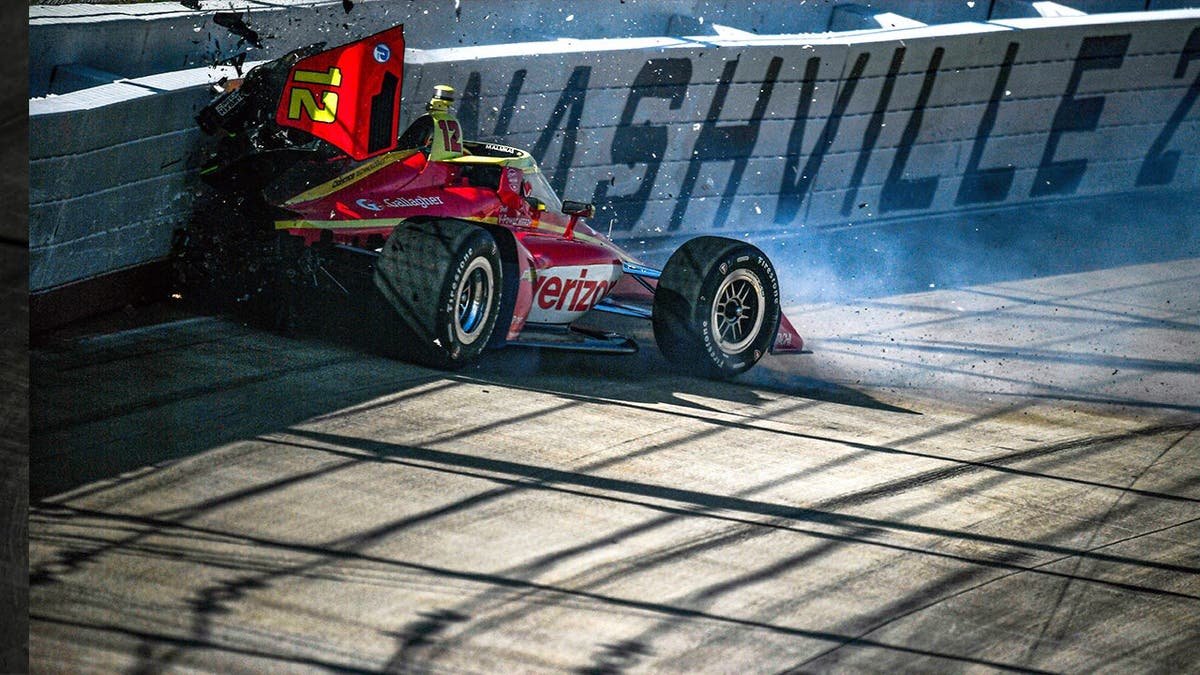 David Malukas, da IndyCar, hospitalizado após acidente no Nashville Superspeedway