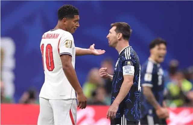 O momento em que Messi e Bellingham discutiram