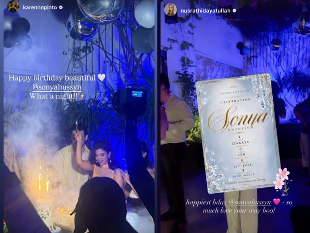 Sonya Hussaiyn comemora seu aniversário com um jantar repleto de estrelas