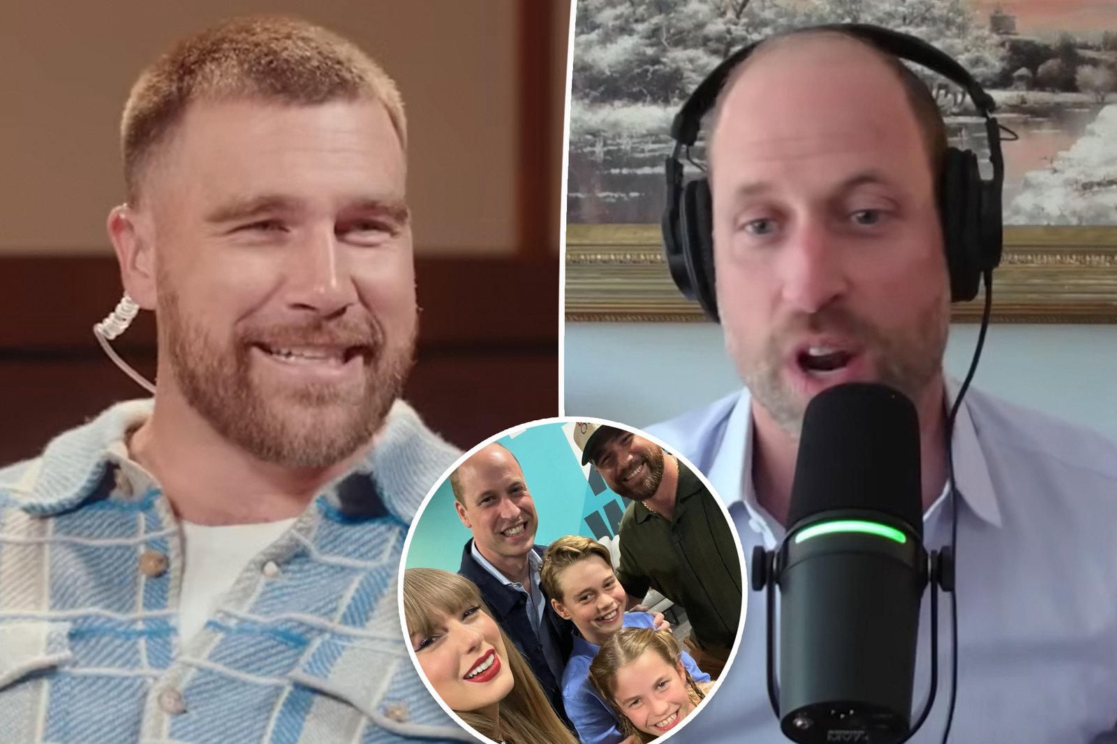 Travis Kelce detalha o encontro do Príncipe William no show de Taylor Swift no podcast New Heights
