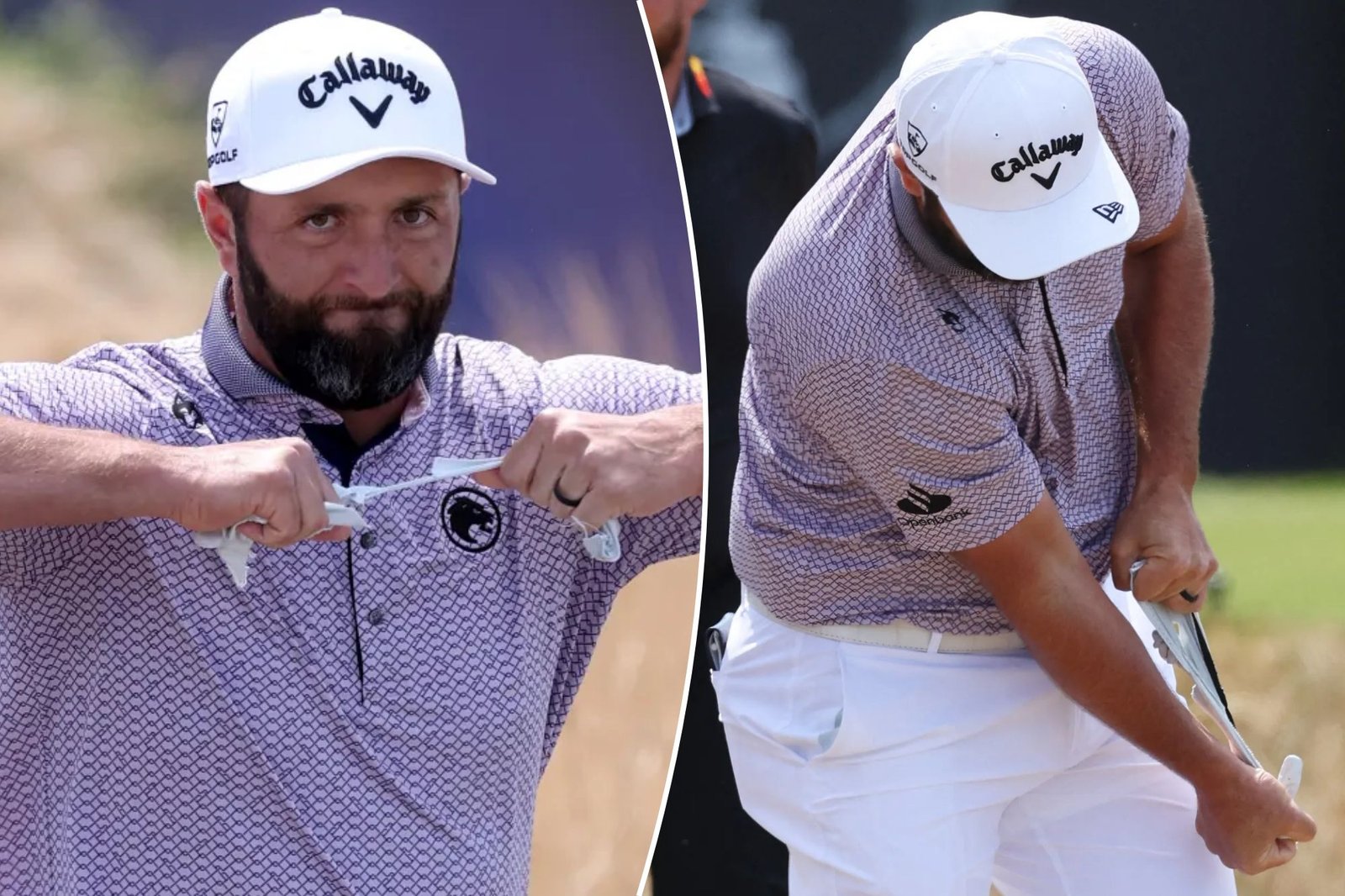 Jon Rahm rasgou a luva durante o desastre do British Open