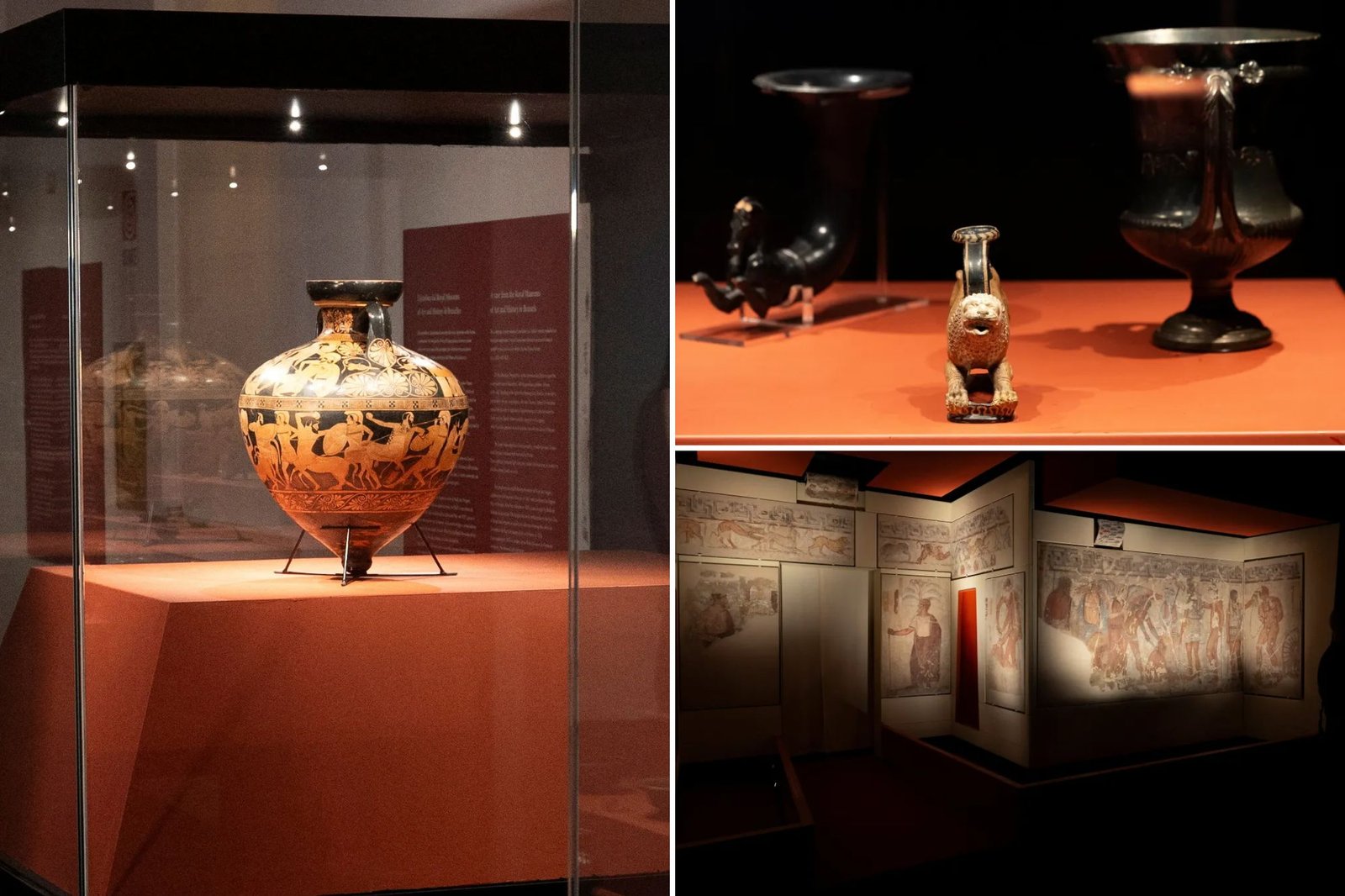 Itália exibe antigas pinturas de tumbas etruscas no valor de milhões como última aquisição cultural