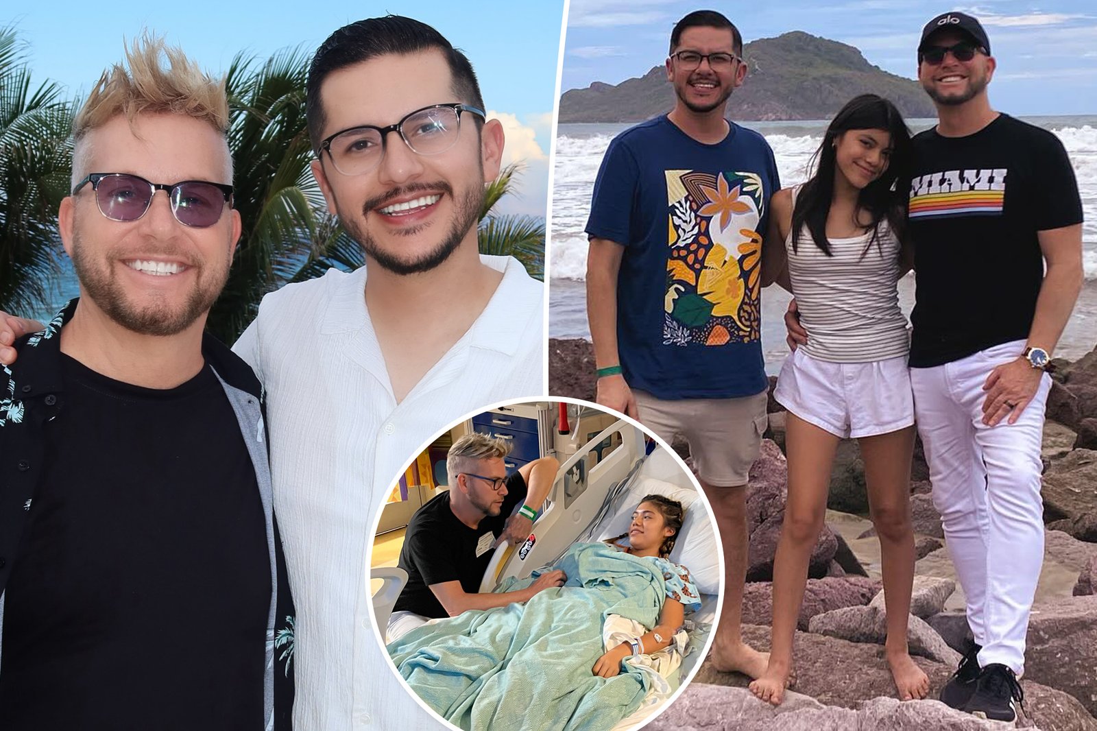 As estrelas do noivo dos anos 90 se reencontram nos EUA enquanto sua filha de 13 anos recebe tratamento urgente